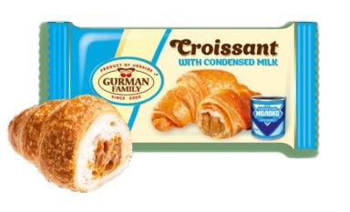 К.Ф.Круасан зі згущ. мол.(фасовані)55 г-31шт ящ/Gurman Family/
